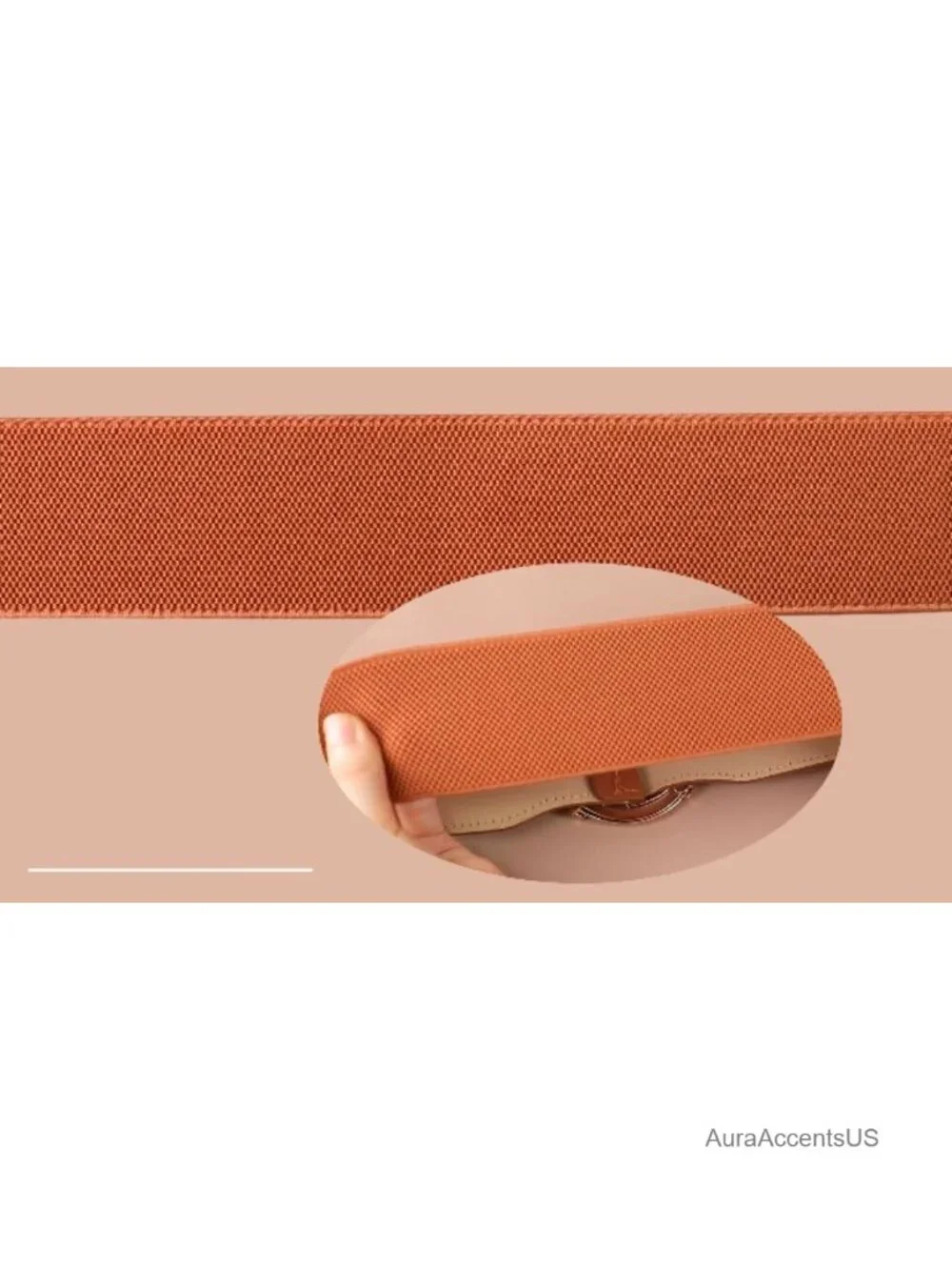 2 Pack Wide Elastic Waist Belt Stretchy Faux Leather Vintage Dress Belt